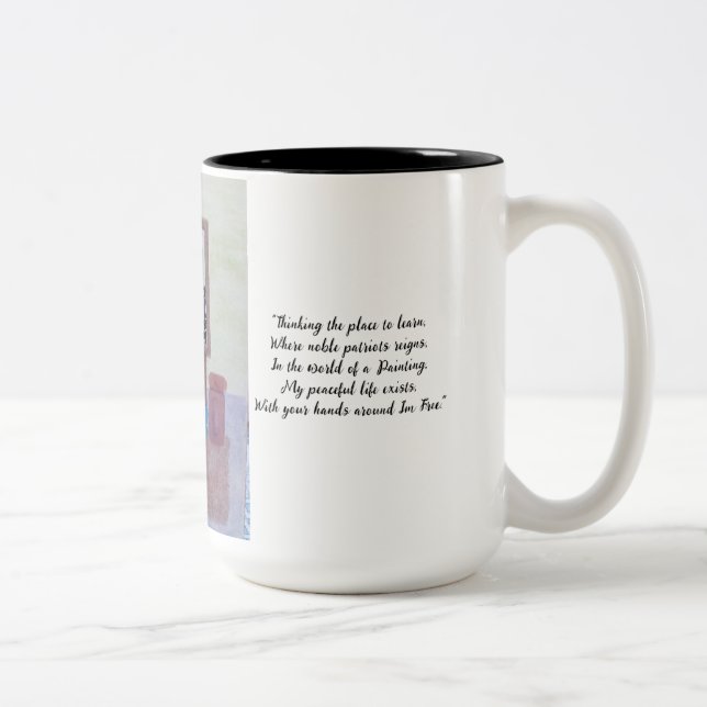 Caneca De Café Em Dois Tons Pintor - Pintor (Direita)