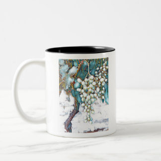 Caneca De Café Em Dois Tons Pintura da vinha