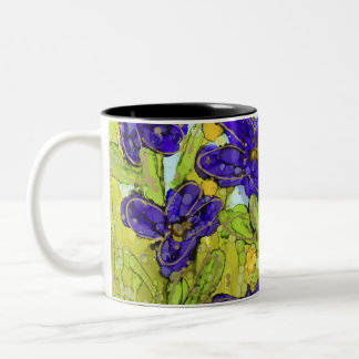 Caneca De Café Em Dois Tons Pintura de Lovitude Soul chamada "Voe comigo"