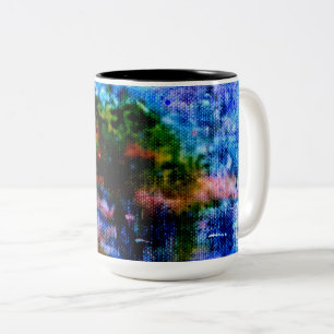 Caneca De Café Em Dois Tons Pintura paisagística impressionista