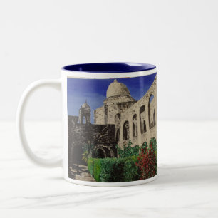 Caneca De Café Em Dois Tons Pinturas da missão de San Jose & da missão #3 de