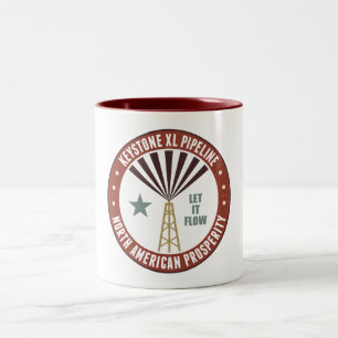 Caneca De Café Em Dois Tons Pipeline Keystone XL