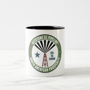 Caneca De Café Em Dois Tons Pipeline Keystone XL