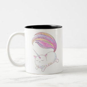 Caneca De Café Em Dois Tons Pipoca Adorável