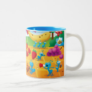 Caneca De Café Em Dois Tons Piquenique do verão