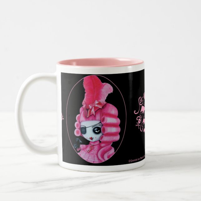 Caneca De Café Em Dois Tons Pirata cor-de-rosa (Esquerda)