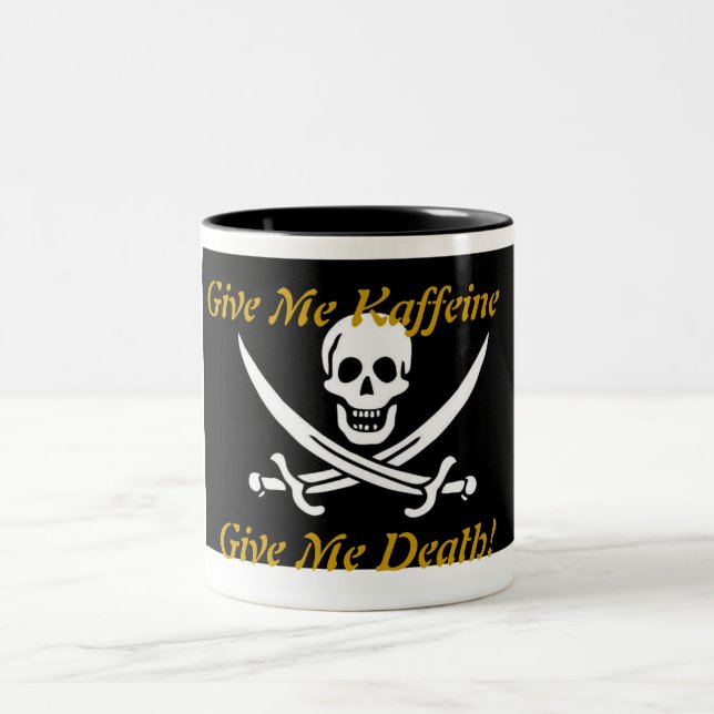 Caneca De Café Em Dois Tons Pirata de Kaffeine (Centro)