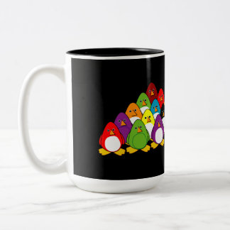 Caneca De Café Em Dois Tons Piscina do pinguim