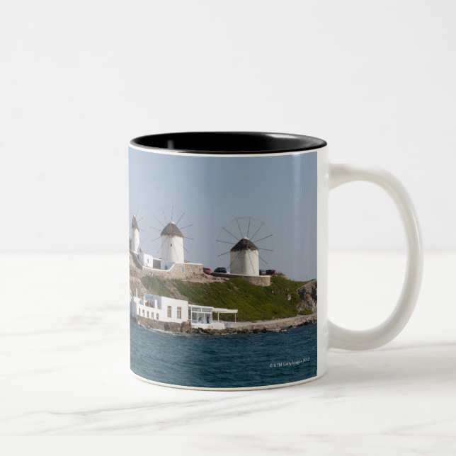 Caneca De Café Em Dois Tons Piscina, ilhas de Cyclades, Mykonos, cidade de (Direita)