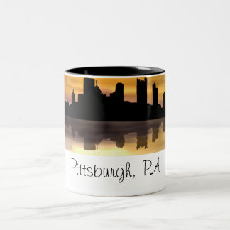 Caneca De Café Em Dois Tons Pittsburgh, PA