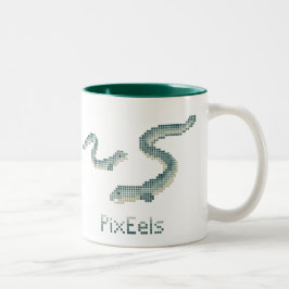 Caneca De Café Em Dois Tons PixEels Mug