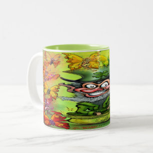Caneca De Café Em Dois Tons Pixies Arco-Íris De Café De Duas Toneladas