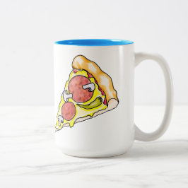 Caneca De Café Em Dois Tons Pizza