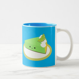 Caneca De Café Em Dois Tons Pizza de Limão de Chave Corta