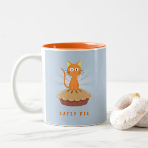 Caneca De Café Em Dois Tons Pizza Gata Lover