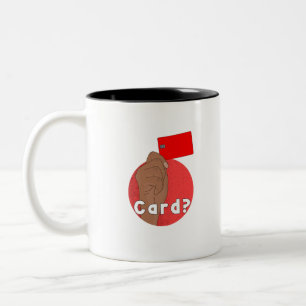 Caneca De Café Em Dois Tons Placa