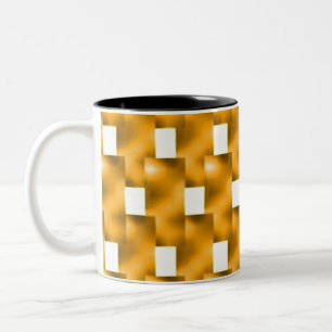 Caneca De Café Em Dois Tons Placas amareladas
