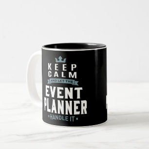 Caneca De Café Em Dois Tons Planejador de Eventos