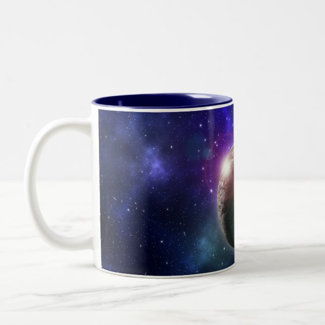 Caneca De Café Em Dois Tons Planeta Dos Sonhos, (Esquerda)