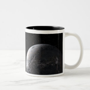 Caneca De Café Em Dois Tons Planeta gelado/rochoso que orbita uma estrela não