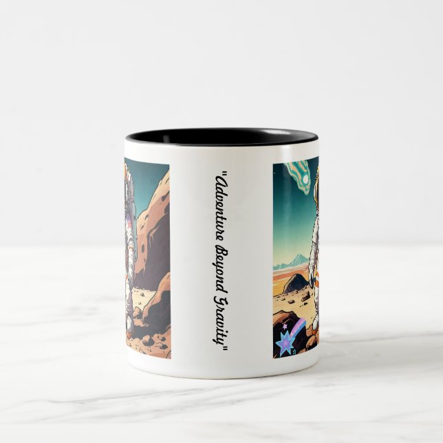Caneca De Café Em Dois Tons "Planeta Hopper" (Centro)