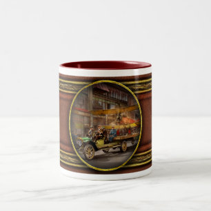 Caneca De Café Em Dois Tons Plano - Biplane - Risco de voo 1918