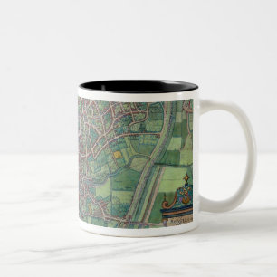Caneca De Café Em Dois Tons Plano de cidade de Bruxelas, 'do Terra de