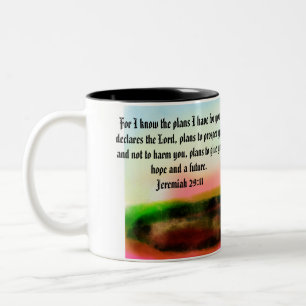Caneca De Café Em Dois Tons plano de Jesus