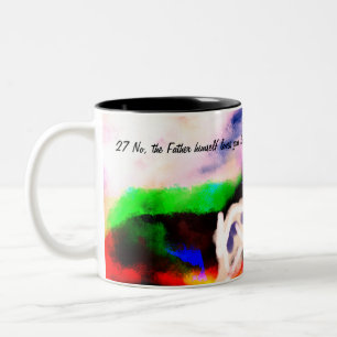 Caneca De Café Em Dois Tons Plano Jesus