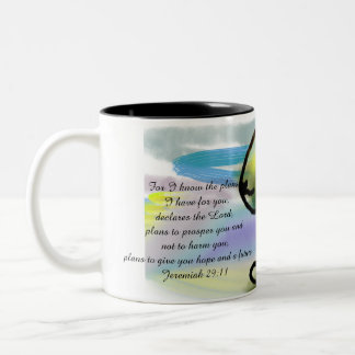 Caneca De Café Em Dois Tons plano jesus