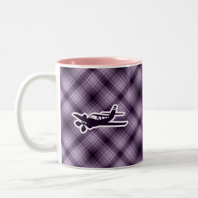 Caneca De Café Em Dois Tons Plano roxo (Esquerda)