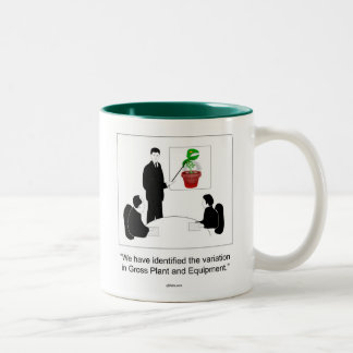 Caneca De Café Em Dois Tons Planta bruta