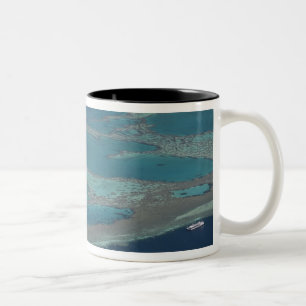 Caneca De Café Em Dois Tons Plataformas de mergulho perto do recife, Grande Ba