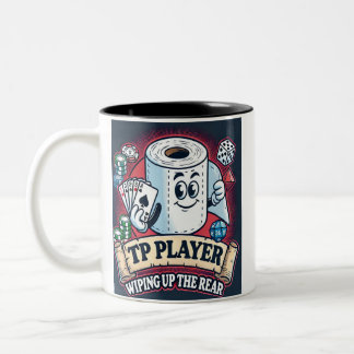 Caneca De Café Em Dois Tons Player TP - Limpar a parte traseira | Último Lugar