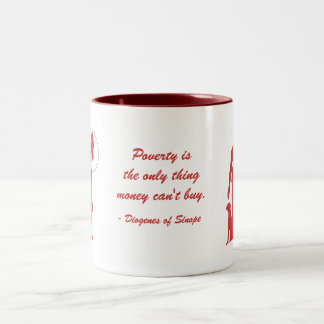 Caneca De Café Em Dois Tons Pobreza de Diogenes (2)