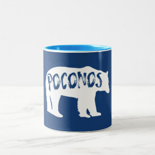 Caneca De Café Em Dois Tons Poconos Bear