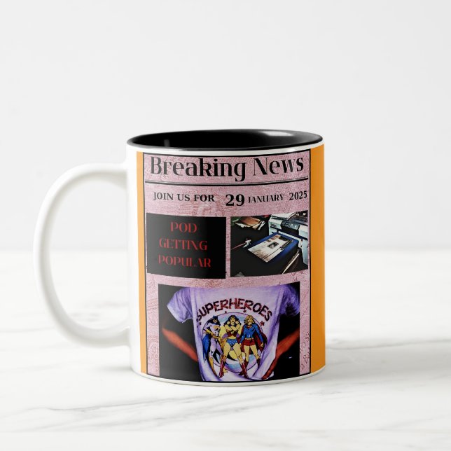 CANECA DE CAFÉ EM DOIS TONS POD COFFEE MUG! (Esquerda)