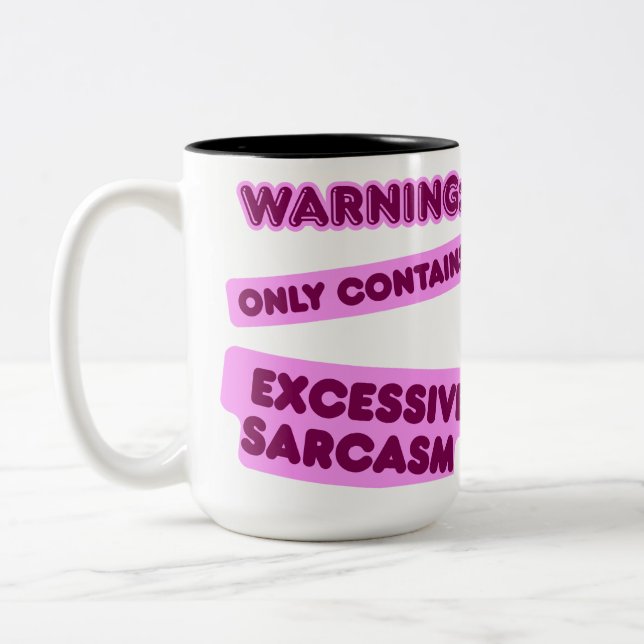 Caneca De Café Em Dois Tons Pode Conter Sarcasmo Excessivo (Esquerda)