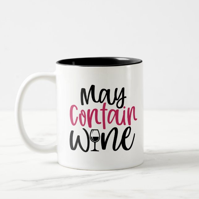 Caneca De Café Em Dois Tons Pode Conter Vinho (Esquerda)