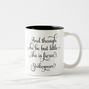 Caneca De Café Em Dois Tons Pode ser pouco, mas é feroz. Shakespeare