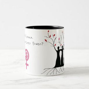 Caneca De Café Em Dois Tons Poder da mulher