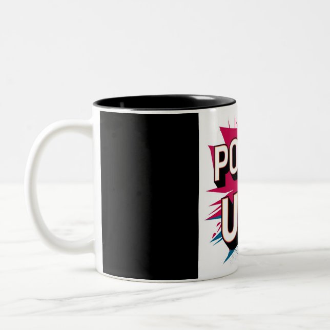 Caneca De Café Em Dois Tons Poder da USA Mug - Patriótico Americano (Esquerda)