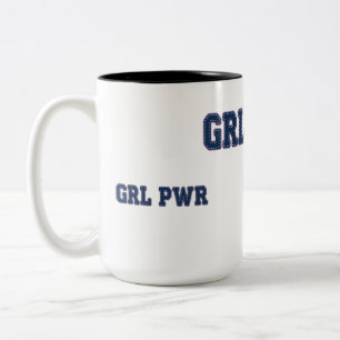 Caneca De Café Em Dois Tons Poder Feminino - GRL PWR