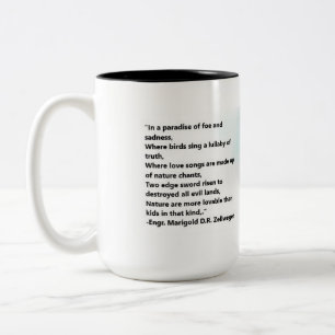 Caneca De Café Em Dois Tons Poetic Mug