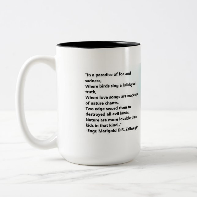 Caneca De Café Em Dois Tons Poetic Mug (Esquerda)