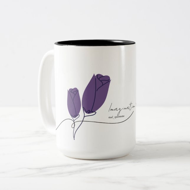 Caneca De Café Em Dois Tons Poetry Mug (Frente Esquerda)