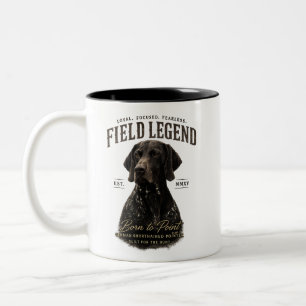 Caneca De Café Em Dois Tons Pointer Alemão de Pelo Curto
