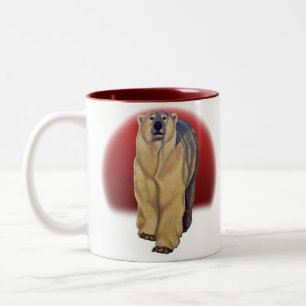 Caneca De Café Em Dois Tons Polar Bear Art Café Mug Willife Bear Cup
