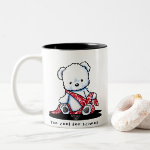 Caneca De Café Em Dois Tons Polar Bear Cub KiniArt Café De Dois Toneladas