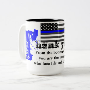 CANECA DE CAFÉ EM DOIS TONS POLÍCIA